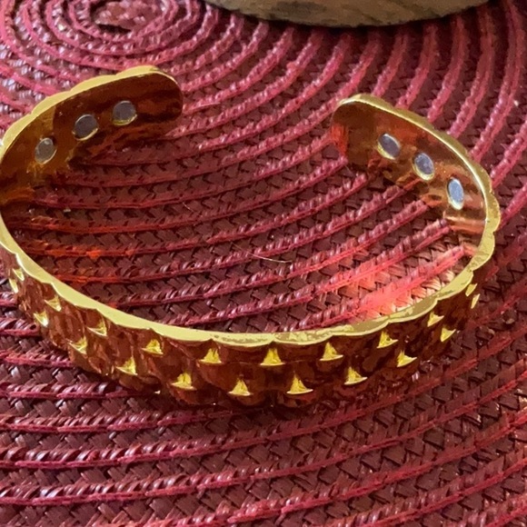 MENS COPPER MAGNETIC BRACELET CUFF HEALING THERAPY - Picture 3 of 3